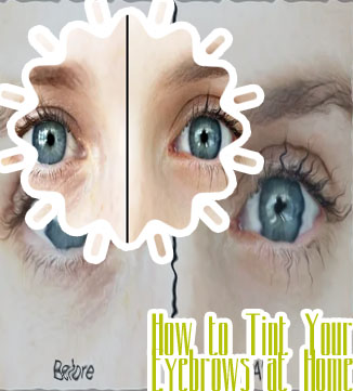 Eyelash tint at home