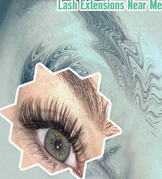 Lash extensions near