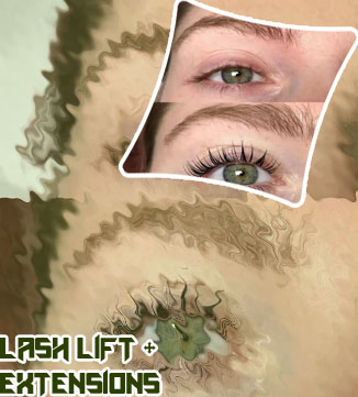 Lash lift after lash extensions