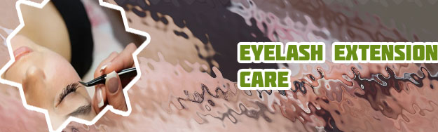 Taking care of lash extensions