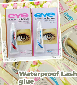 Waterproof eyelash glue